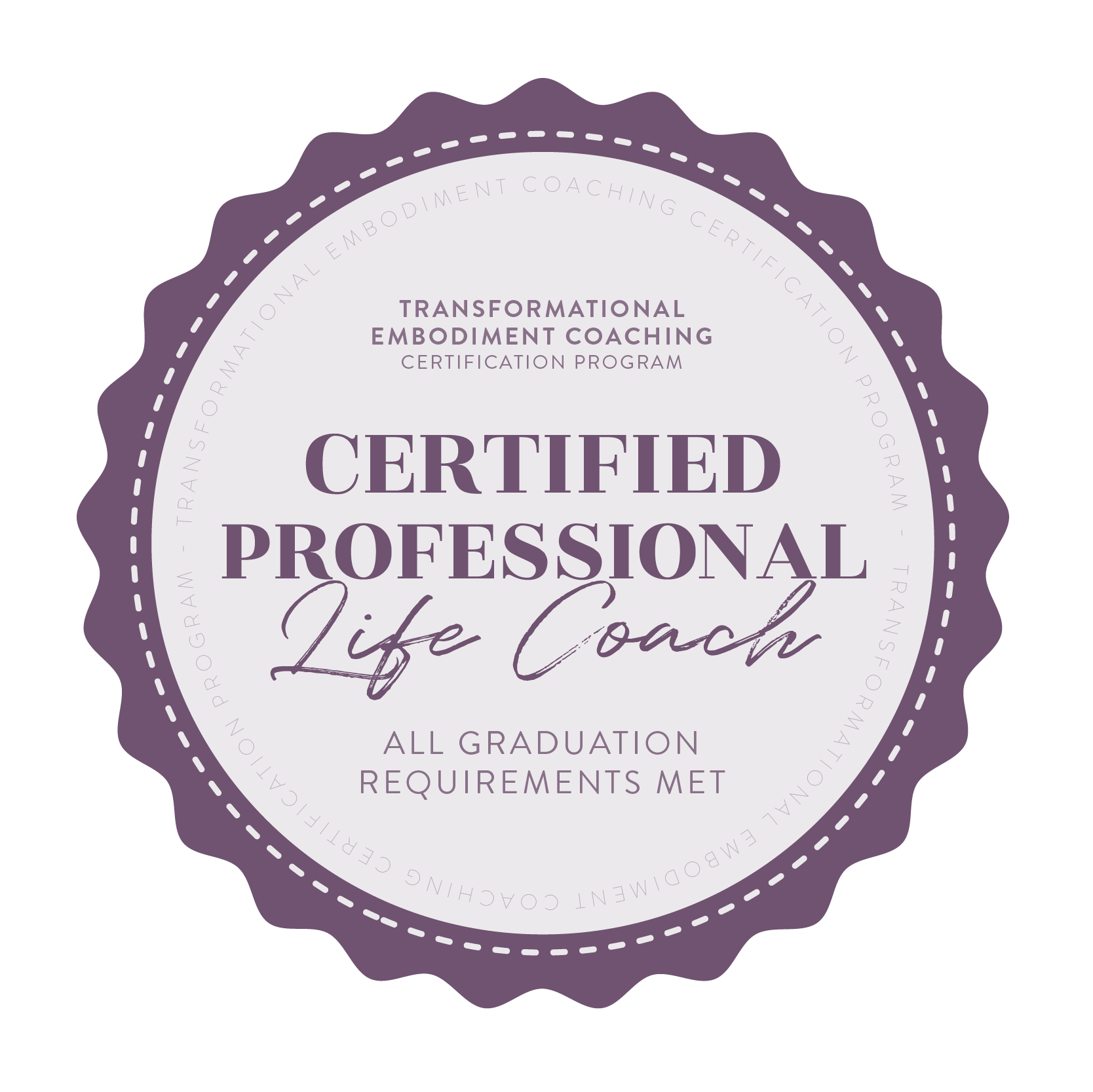 transformational embodiment coaching badge of completion